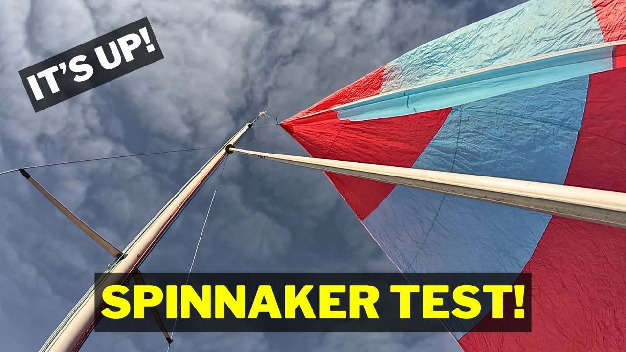 ⁣Testing a Spinnaker On My Sailfish 18 Dinghy Sailing Boat