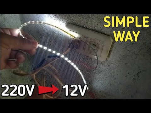 تصویری: چگونه نوار LED را بدون منبع تغذیه وصل کنیم؟ چگونه یک نوار 12 ولت و دیگری را به 220 ولت وصل کنیم چگونه می توان مطابق طرح یک نوار دیود را به شبکه وصل کرد؟