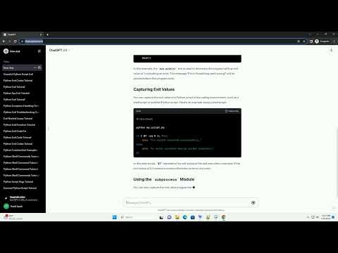 python exit value