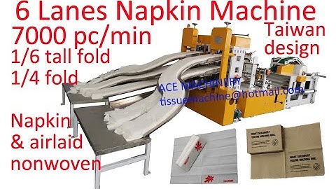 Paper napkin machine for sale 7500 pc/min printing on napkins