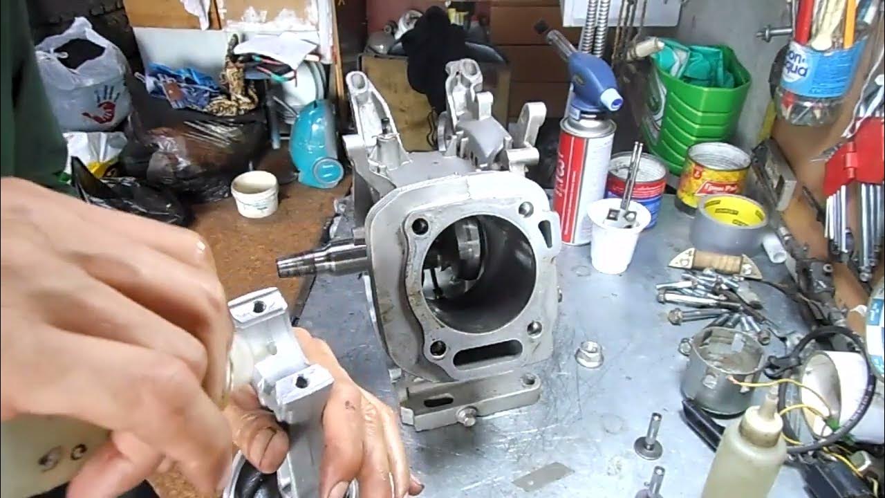 Как заменить на китайском двигателе Двигатель Honda GX160 сборка новой поршневой группы/The Honda GX160 engine Assem