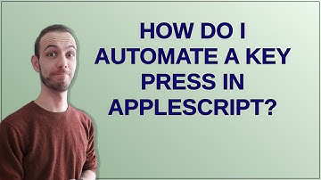 Apple: How do I automate a key press in AppleScript?