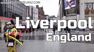 7 minutes walk in Liverpool, England, UK - City Tour - Street View