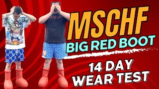 WEARING THE MSCHF BIG RED BOOT FOR 14 DAYS STRAIGHT‼️