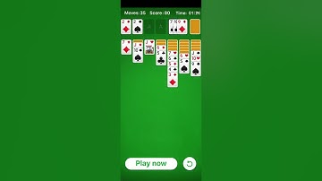 Solitaire ad & demo gameplay unfinished (iOS Android)