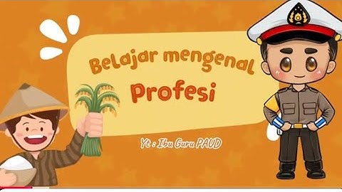 Thumbnail of PEKERJAAN - PROFESI lagu anak Paud - mengenal macam profesi Nada BECAK