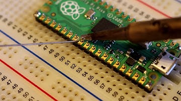 Soldering headers onto a Raspberry PI Pico