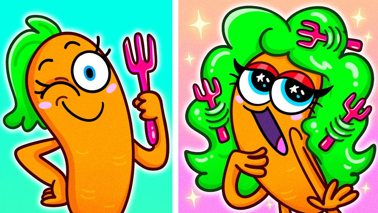 CRAZY HAIR STYLES! || COOL HACKS FOR LONG VS SHORT HAIR || Avocado Couple