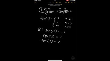 Signum function sgn(x)
