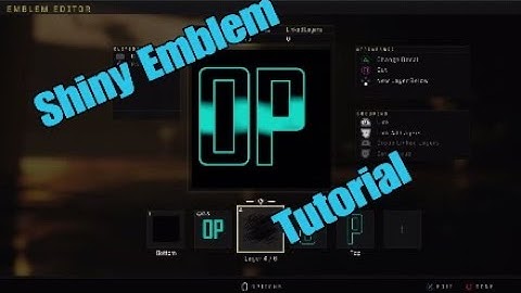 Black ops 4 How to make a shiny emblem tutorial