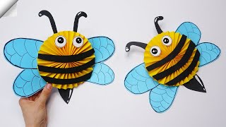 How to make a paper bee | Moving paper toys