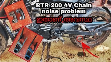 അപ്പൊ ഇതാണ് അല്ലേ കാരണം TVS apache RTR 200 4v  bs6 chain Noise 🥵problem 🥴