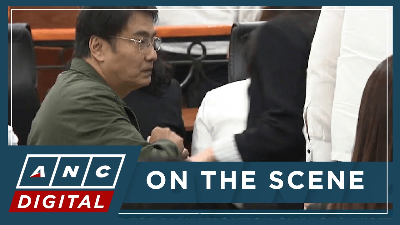 LOOK: Lani Mercado, Jolo Revilla accompany ex-senator Bong in Sandiganbayan | ANC