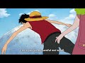 One piece  luffy thanks merry ennies lobby battle is over