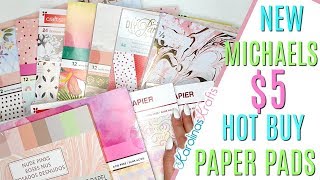 New Michaels Hot Buy Paper Pads for only $5 including a Paper Pad Flip Thru, Michaels Paper Pads