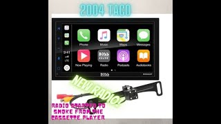 2004 Toyota Tacoma Double Din Radio Install | Boss BV850ACP   Camera