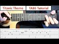 Titanic (My Heart Will Go On) | Fingerstyle Guitar Lesson with TABS on Screen