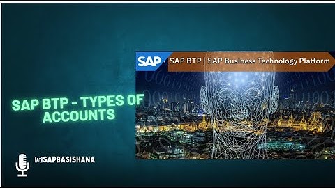 SAP BTP - Account Models