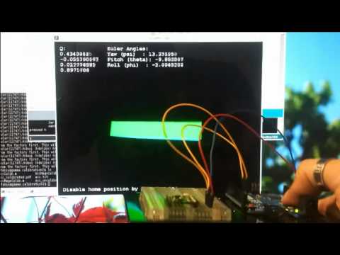 Drift-free attitude and heading estimation with FreeIMU library calibration routine