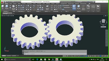 How to do- Creating AutoCAD 3D Gear Modeling Tutorial + Animation