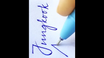 JUNGKOOK and comment your name #bts #jungkook #letter#calligraphy #taehyung#jin #jhope#rm#suga#jimin