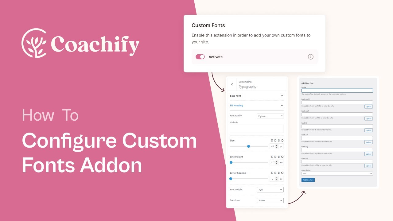 How to Activate and Configure Custom Fonts Addon | Coachify Pro ...