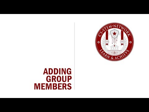 CS2N - Adding Group Members