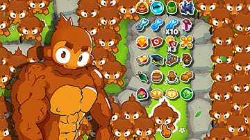 How far can a Full Map of Each GOD BOOSTED 0-0-0 Tower Get? (Bloons TD 6)