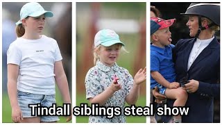 Mia, Lena and Lucas Tindall steal the show at Badminton Horse Trails