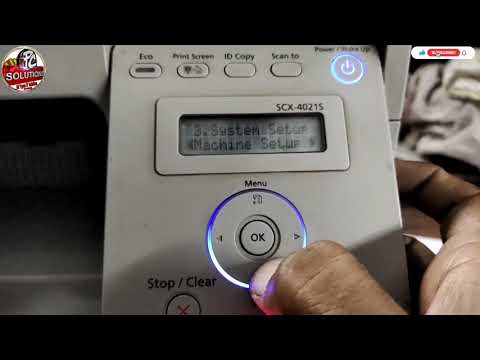 How To Change The Language SCX-4021S Samsung ll samsung scx 4021 s language setting change pennal.