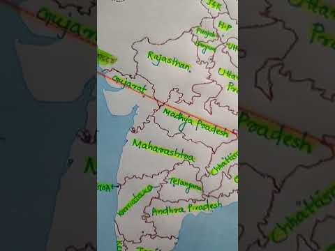 Video: Která zeměpisná šířka prochází středem Indie?
