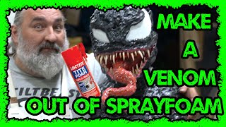 Make Venom locktite foam bust Halloween display Marvel comics