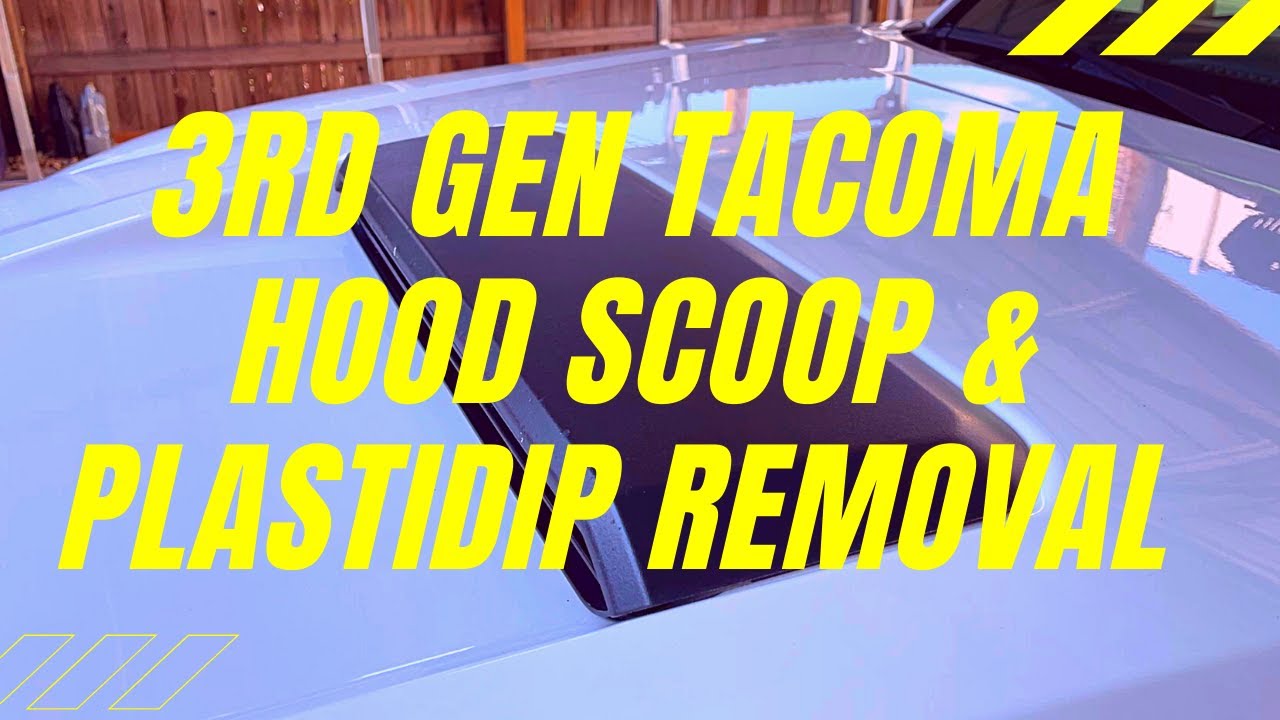hood scoop and Plasti Dip removal YouTube