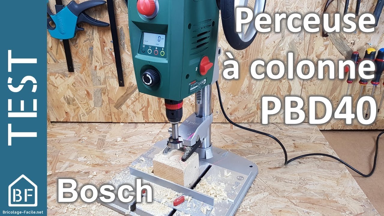 Test Outillage Perceuse A Colonne Pbd40 De Bosch Youtube