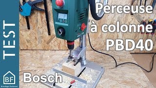 Test Outillage : Perceuse à colonne PBD40 de Bosch - YouTube