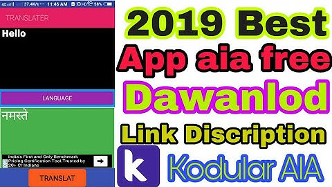 2019 best language translator app aia file free download kodular free aia file dawanlod #YourNewHelp