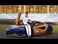 Driving a Mclaren Race Car at the Top Gear Test Track