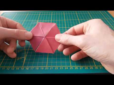 Hoe maak je een driezijdige hexaflexagon?