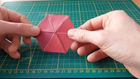 Hoe maak je een driezijdige hexaflexagon?