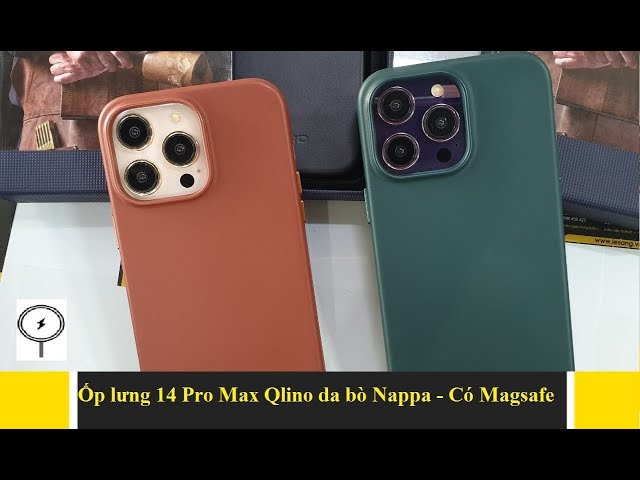 Ốp lưng iPhone 14 Pro Max được làm từ da bò Nappa rất mềm mại - Tích hợp sạc Magsafe