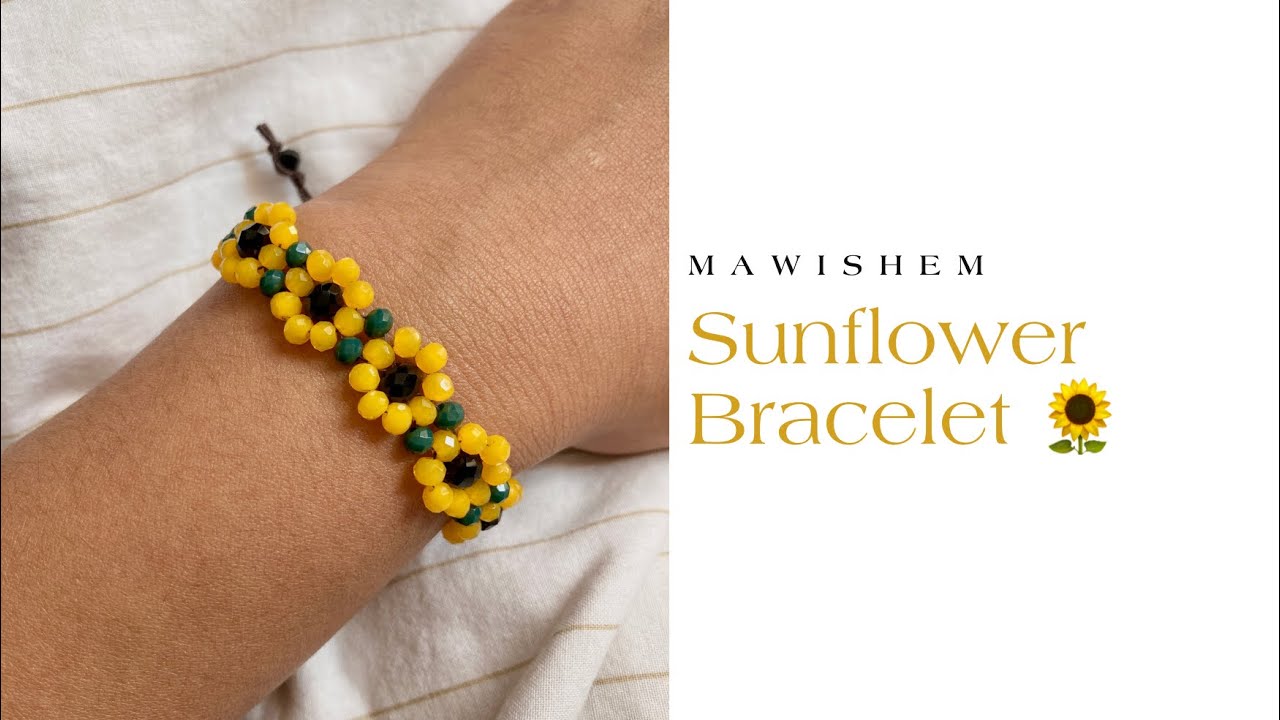 How to : Sunflower Bracelet | #easy #diycrafts