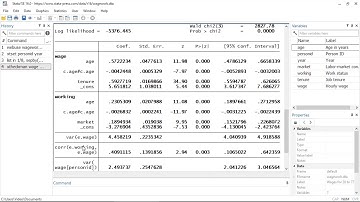New in Stata 16: Random-effects regression with endogenous sample selection