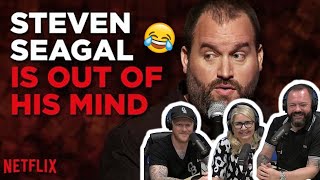 Tom Segura - Steven Seagal Is Out Of His Mind REACTION!! | OFFICE BLOKES REACT!!