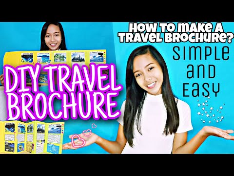 How To Make A TRAVEL BROCHURE | School Project | Simple U0026 Easy