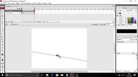 how to create a simple rolling ball animation in adobe flash cs3 professional