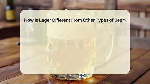 How Is Lager Different From Other Types of Beer? | The Pint Guy
