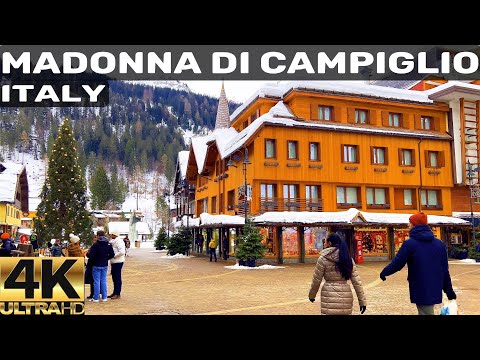 [4K] 🇮🇹 MADONNA DI CAMPIGLIO, ITALY | THE PEARL OF DOLOMITES DAY WALKING TOUR 4K 60FPS