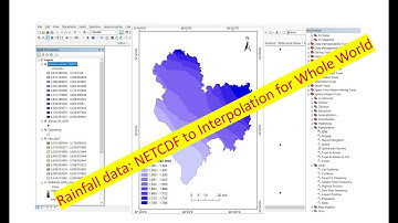 Rainfall data: NetCDF file to interpolation for whole world with map layout