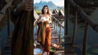 AI generated Beautiful girls 😜 at the lake #music #beautifulmelody #fantasywarfare #ancienttemple