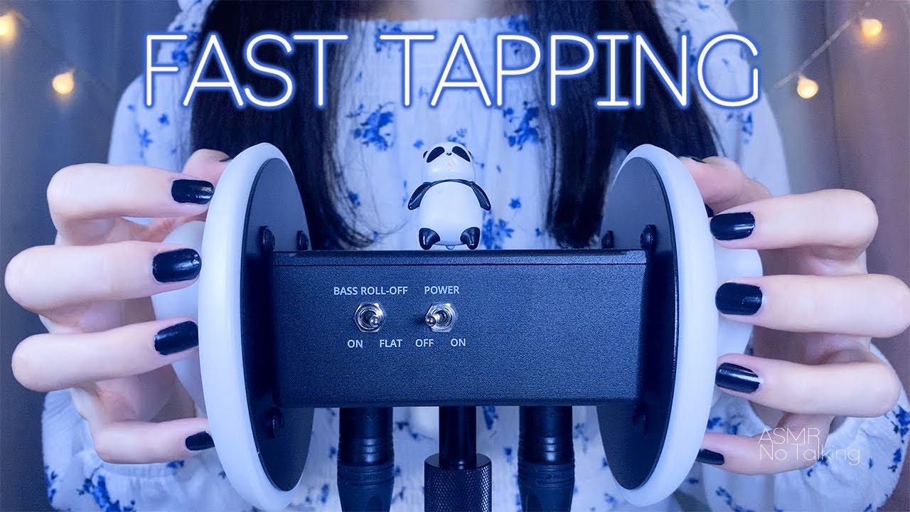 ASMR Fast Ear Tapping 👂 3Dio (No Talking)強めの高速耳タッピング